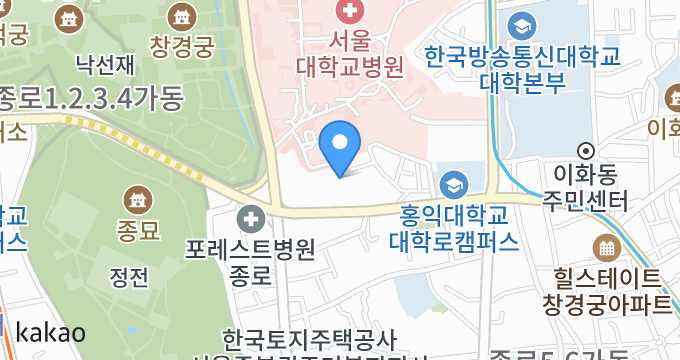 원불교 원남교당 위치 지도