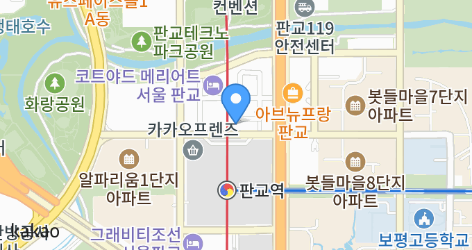 리본요가 분당판교점 위치 지도