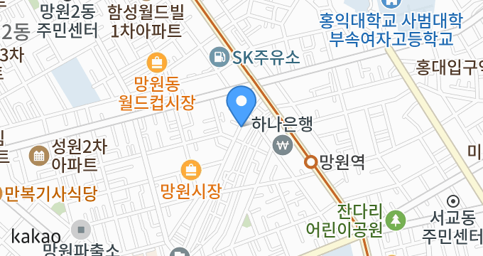 망원 요가고요 위치 지도