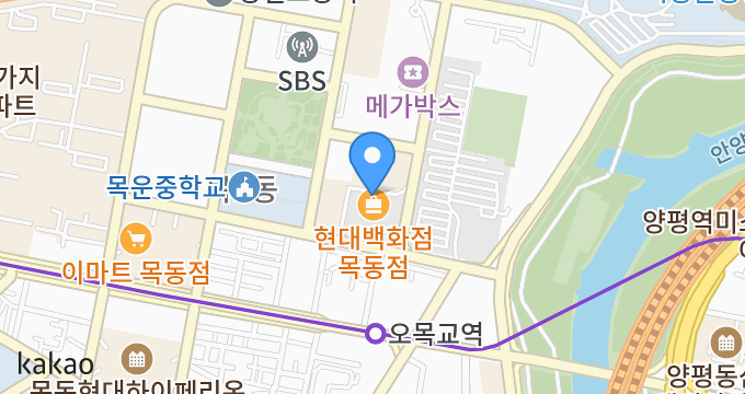 룰루레몬 목동 스토어 위치 지도